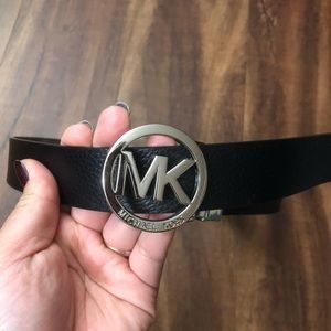 Michael kors genuine leather belt